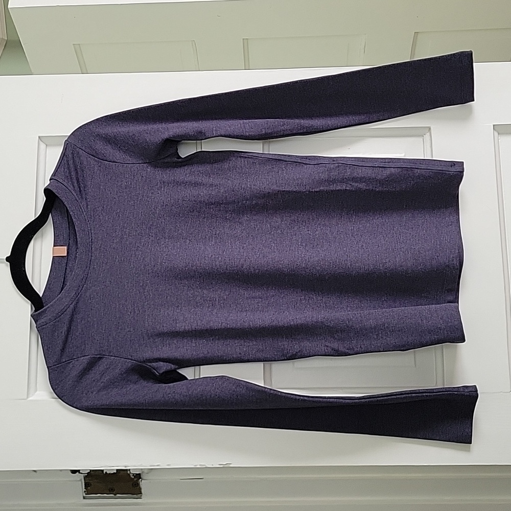 Lunya Lounge sleep pajama set Navy Blue Purple Indigo XS